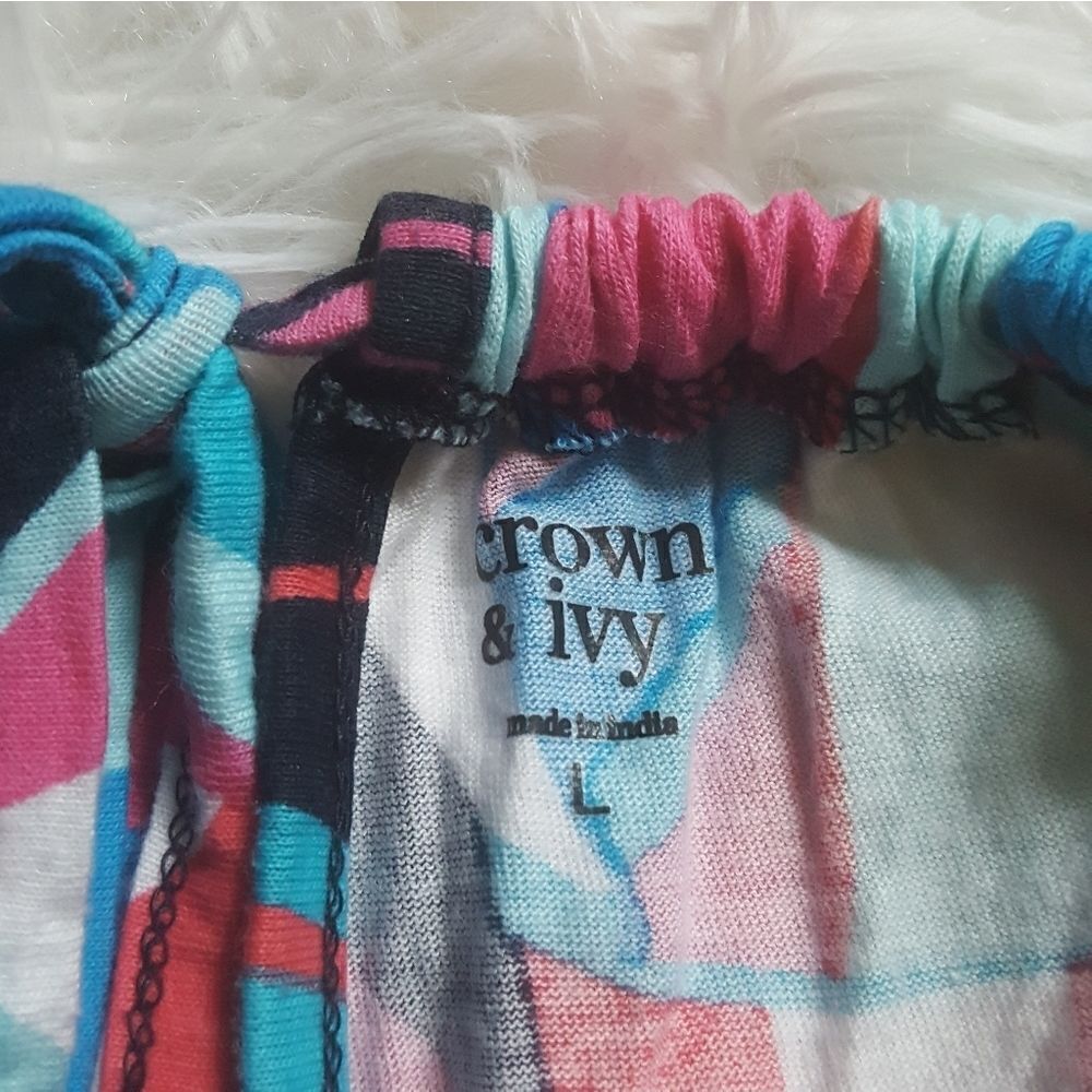 Crown & Ivy hot air balloon top Girls Size Large - Picture 3 of 5